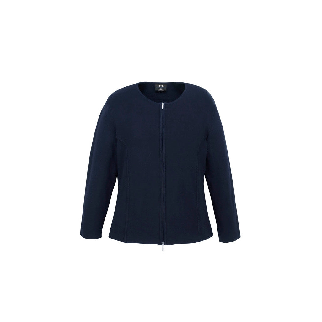 BAL CC (STAFF) LC3505 LADIES 2-WAY ZIP CARDIGAN - NAVY