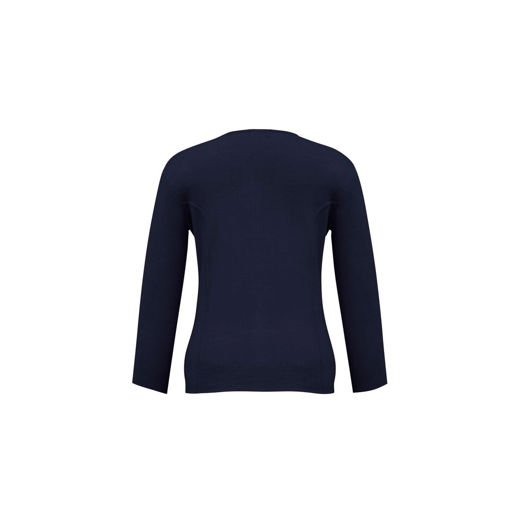 BAL CC (STAFF) LC3505 LADIES 2-WAY ZIP CARDIGAN - NAVY