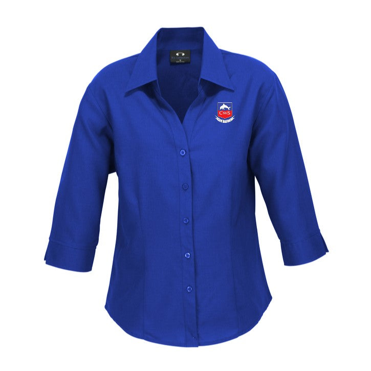 CARINE MUSIC - LB3600 OASIS 3/4 SLEEVE SHIRT - ELEC BLUE