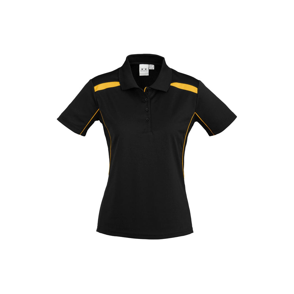 KAPTURE PHOTOGRAPHY - P244LS/P244MS - UNITED S/S POLO - BLACK/GOLD