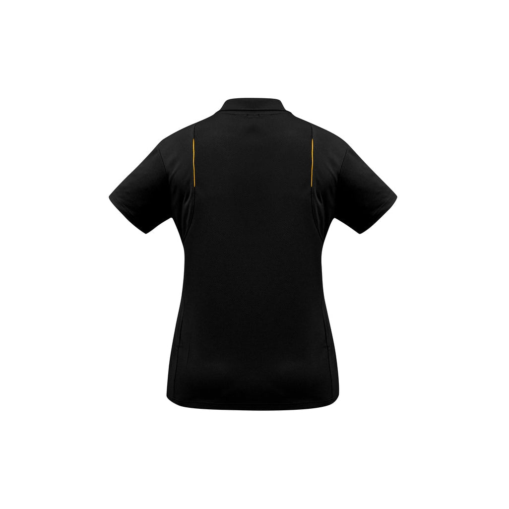 KAPTURE PHOTOGRAPHY - P244LS/P244MS - UNITED S/S POLO - BLACK/GOLD