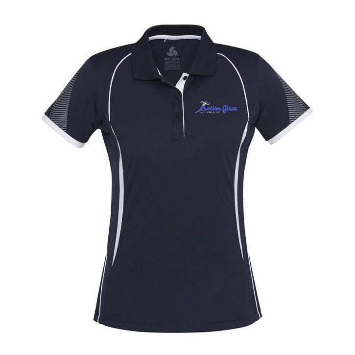 ACTION GLASS - P405LS - LADIES' RAZOR POLO - NAVY/WHITE