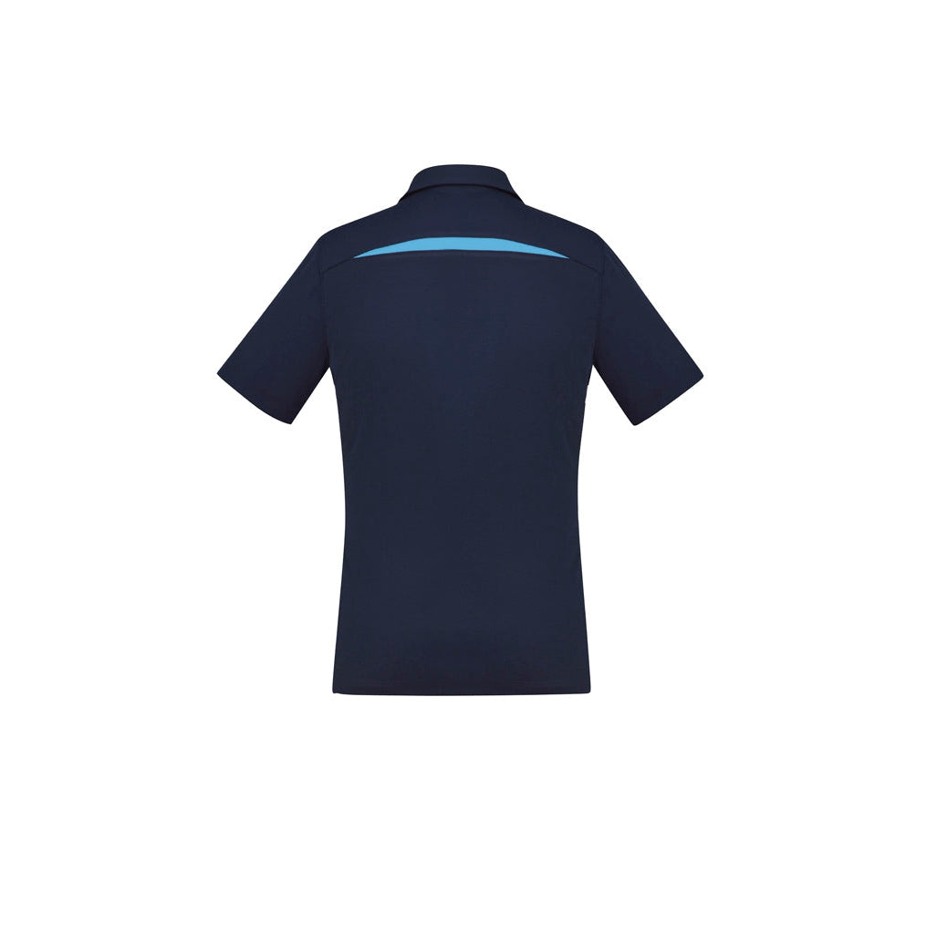 BAL CC (STAFF) P901LS LADIES SONAR POLO - NAVY/SKY