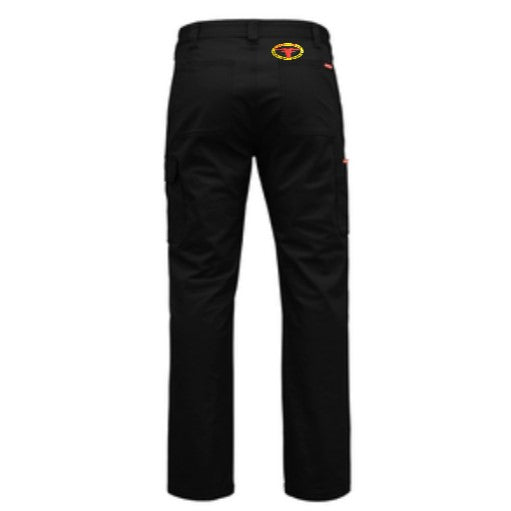 BEEF SHED | Y02597 - DRILL CARGO PANTS - BLACK