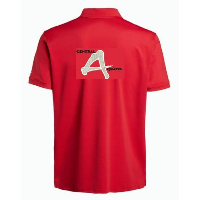CENTRAL AQUATIC 1305 MEN'S PATERSON POLO - RED/WHT