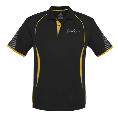 HOUSE & CO P405MS RAZOR POLO - BLK/YEL