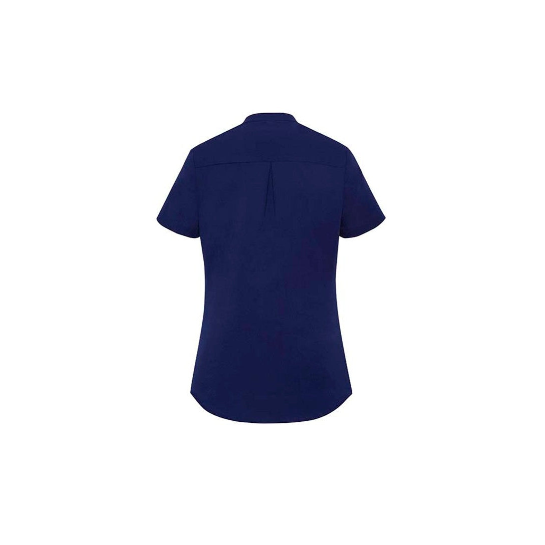 BAL CC (STAFF) RB977LS LADIES PLAIN S/S BLOUSE - NAVY