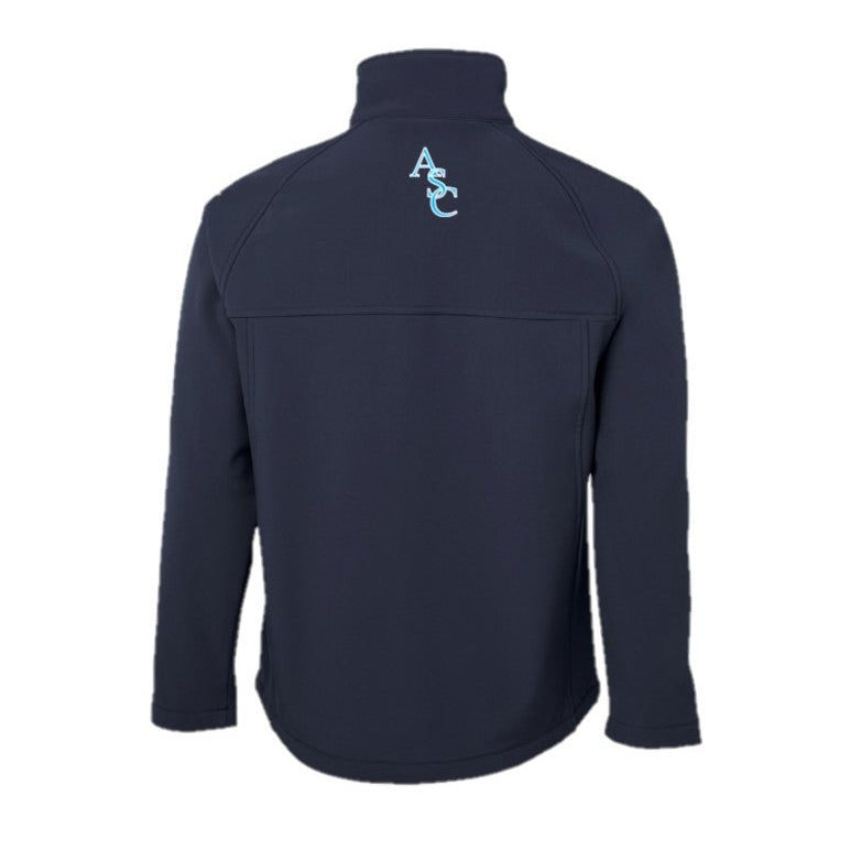 ALL SAINTS' 3LJ MENS' SOFTSHELL STAFF JACKET - NAVY