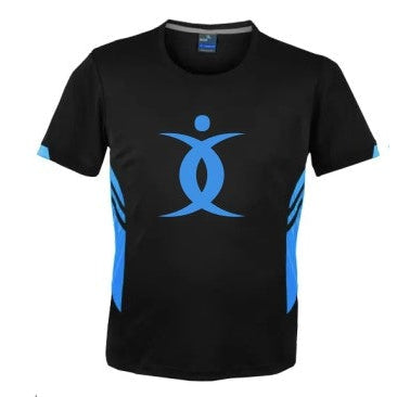 BODY BIO W1211 BLACK/CYAN TASMAN TEE - MEN'S