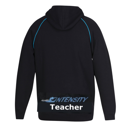 S/INTENSITY 3CFH CONTRAST TEACHER HOODIE - BLK/TURQ