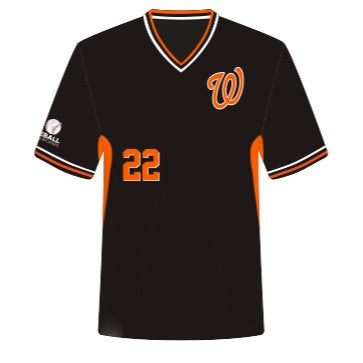 WANNEROO GIANTS JUNIOR V NECK TEE - BLACK