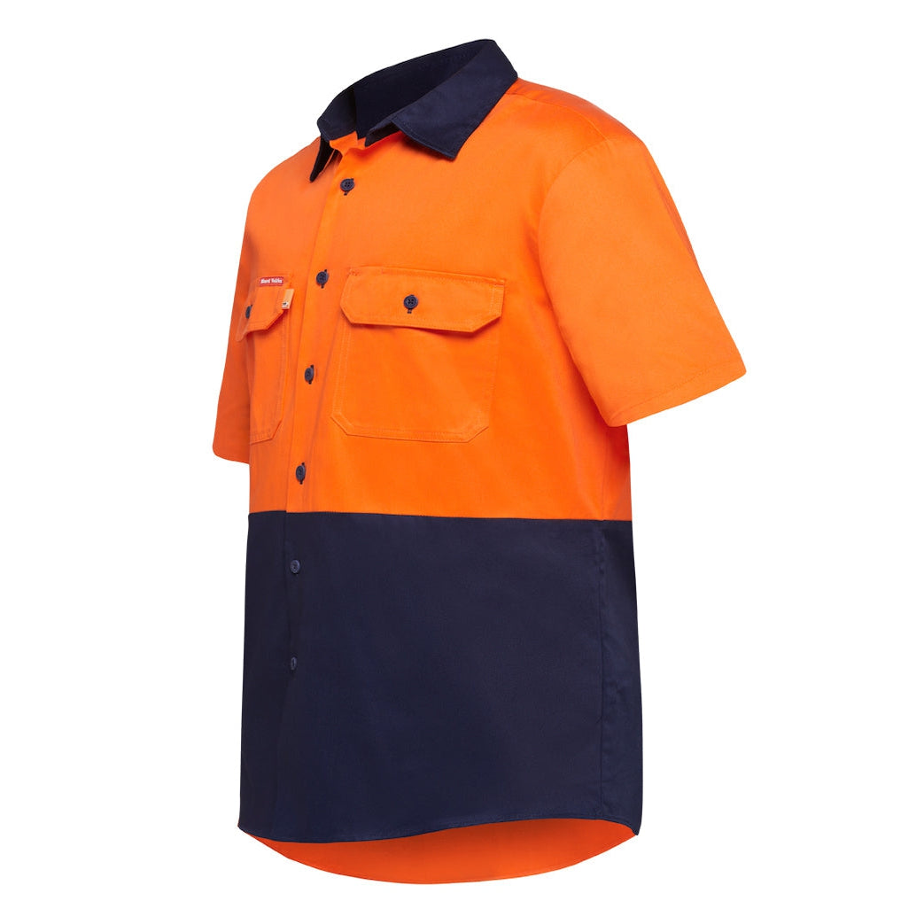 S/SL L/WEIGHT 2 TONE COTTON DRILL SHIRT - Y04620