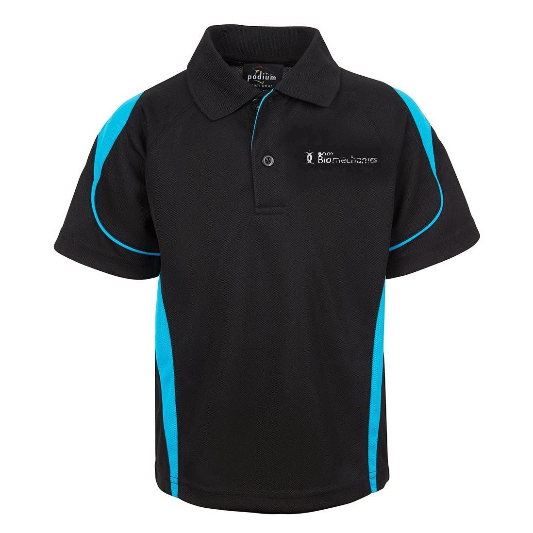 BODY BIO 7BEL PODIUM BELL POLO BLK/AQUA - MEN'S