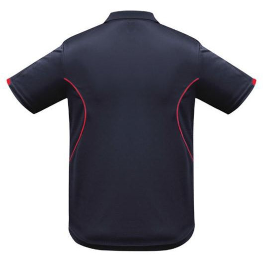 DUNNING'S - P405MS - MEN'S RAZOR POLO - NAVY/RED