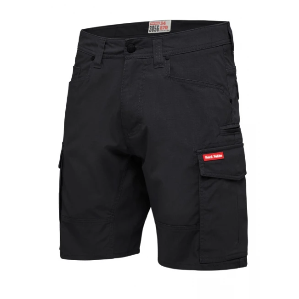 HOUSE & CO Y05100 HARD YAKKA UTILITY SHORTS - BLACK