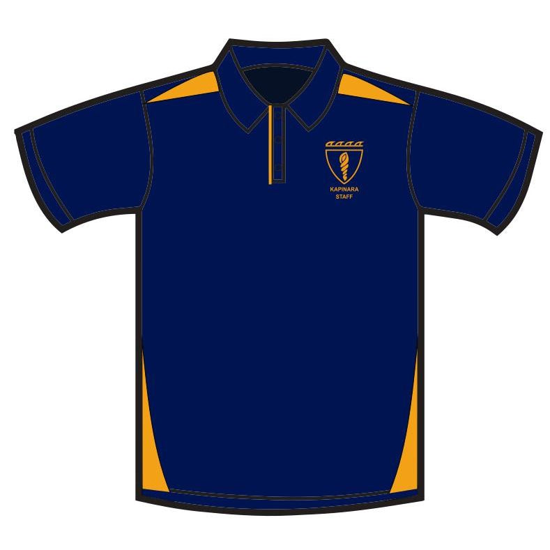 KAPINARA (STAFF) - 2305 - LADIES PATERSON POLO - NAVY/GOLD