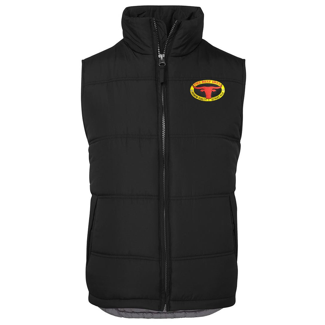BEEF SHED | 3ADV - MENS PUFFER VEST - BLACK