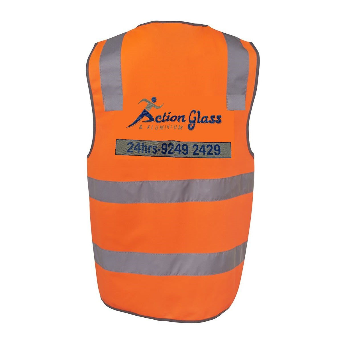 ACTION GLASS - 6DNSV - HI VIS D+N SAFETY VEST - ORANGE