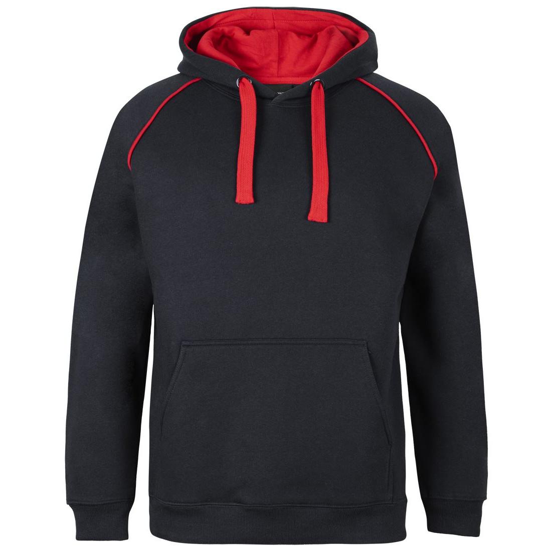 CONTRAST FLEECY HOODIE - 3CFH