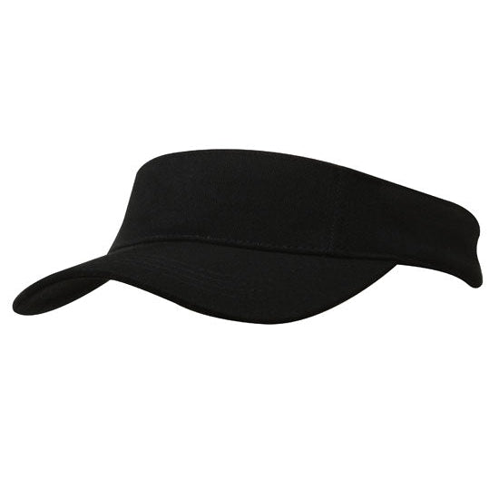 BALGA BANDITS - 4230 - BRUSHED HEAVY COTTON VISOR - BLACK