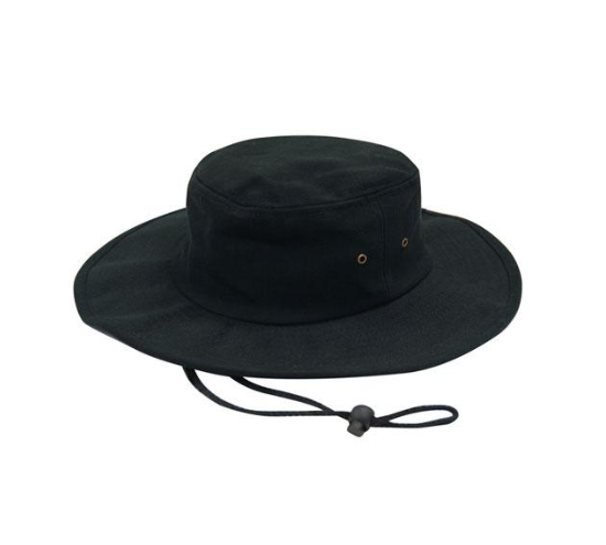 ROY P&G - 4247 -BRUSHED HEAVY COTTON HAT - BLACK