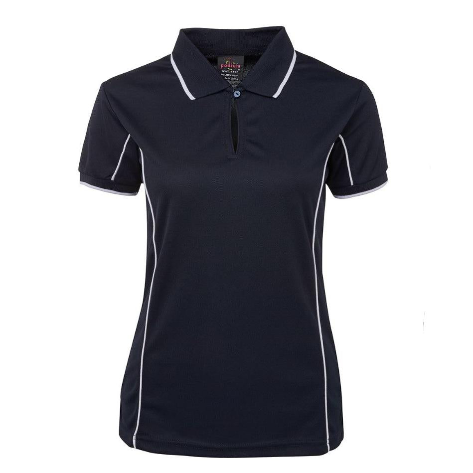 CARINE P.E - STAFF POLO - 7LPI/PIP - NAVY/WHITE
