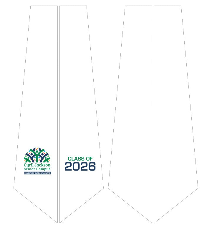CYRIL JACKSON ED SUPPORT - STUDENT 2026 - GRADUATION SASH