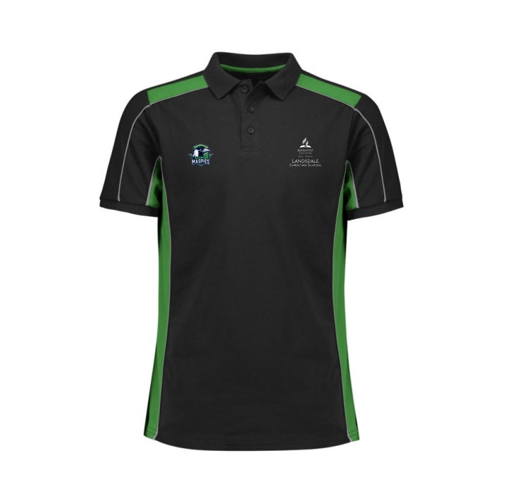LANDSDALE CHRISTIAN SCHOOL - P413US - UNISEX GRID SHORT SLEEVE - HOUSE POLO STAFF