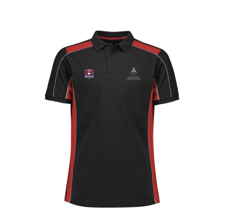 LANDSDALE CHRISTIAN SCHOOL - P413US - UNISEX GRID SHORT SLEEVE - HOUSE POLO STAFF