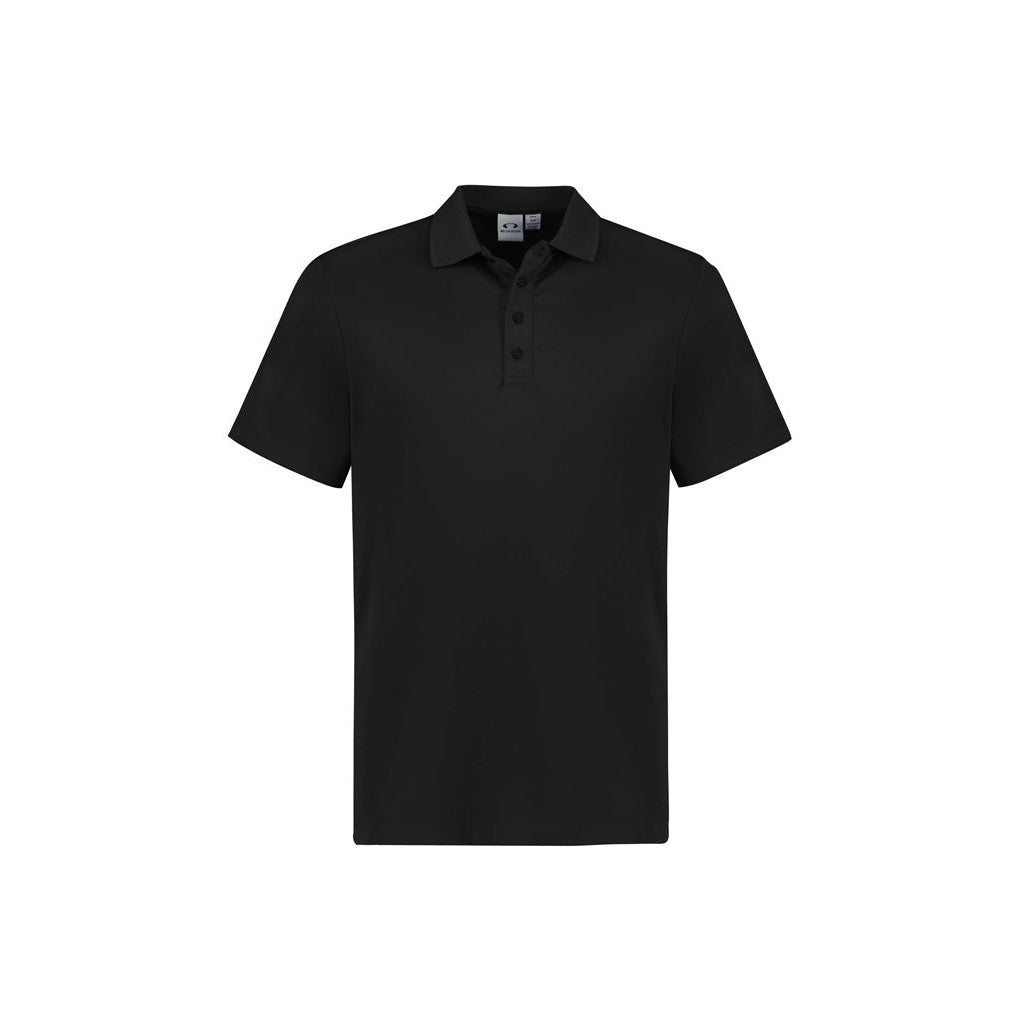 QA BATH - P206MS - MENS ACTION S/SL POLO - BLACK
