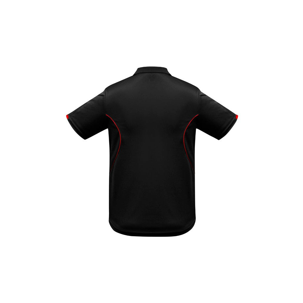 MCNAUGHTANS -  P405MS - Mens Razor Short Sleeve Polo - BLACK/RED