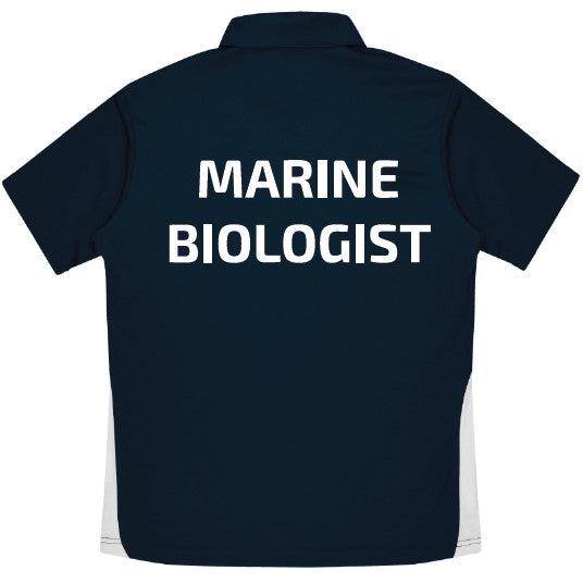 ROTTNEST FAST FERRIES (WHALE) - 1305 - MENS PATERSON POLO - NAVY/WHITE