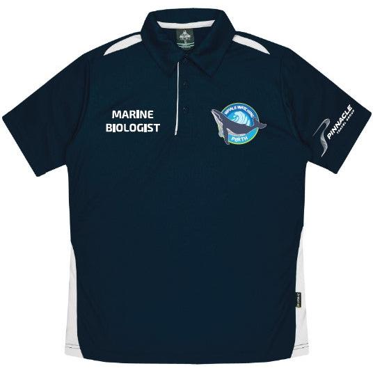 ROTTNEST FAST FERRIES (WHALE) - 1305 - MENS PATERSON POLO - NAVY/WHITE