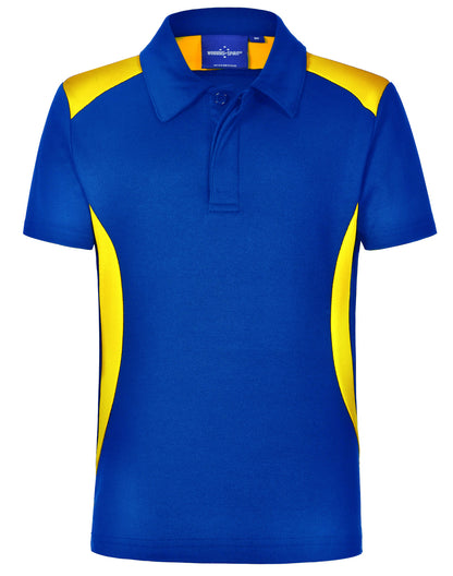SHOOTER NETBALL CLUB- PS31 - KIDS POLO - ROYAL/GOLD