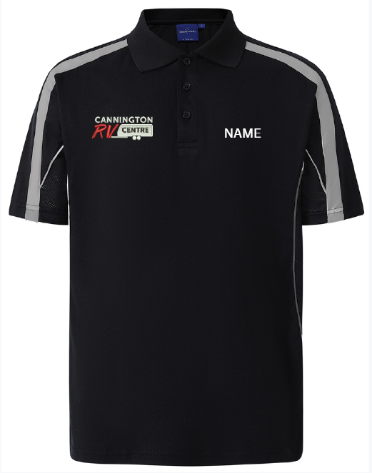 NEW AGE C - PS53 - MEN S/S LEGEND POLO - BLACK/ASH