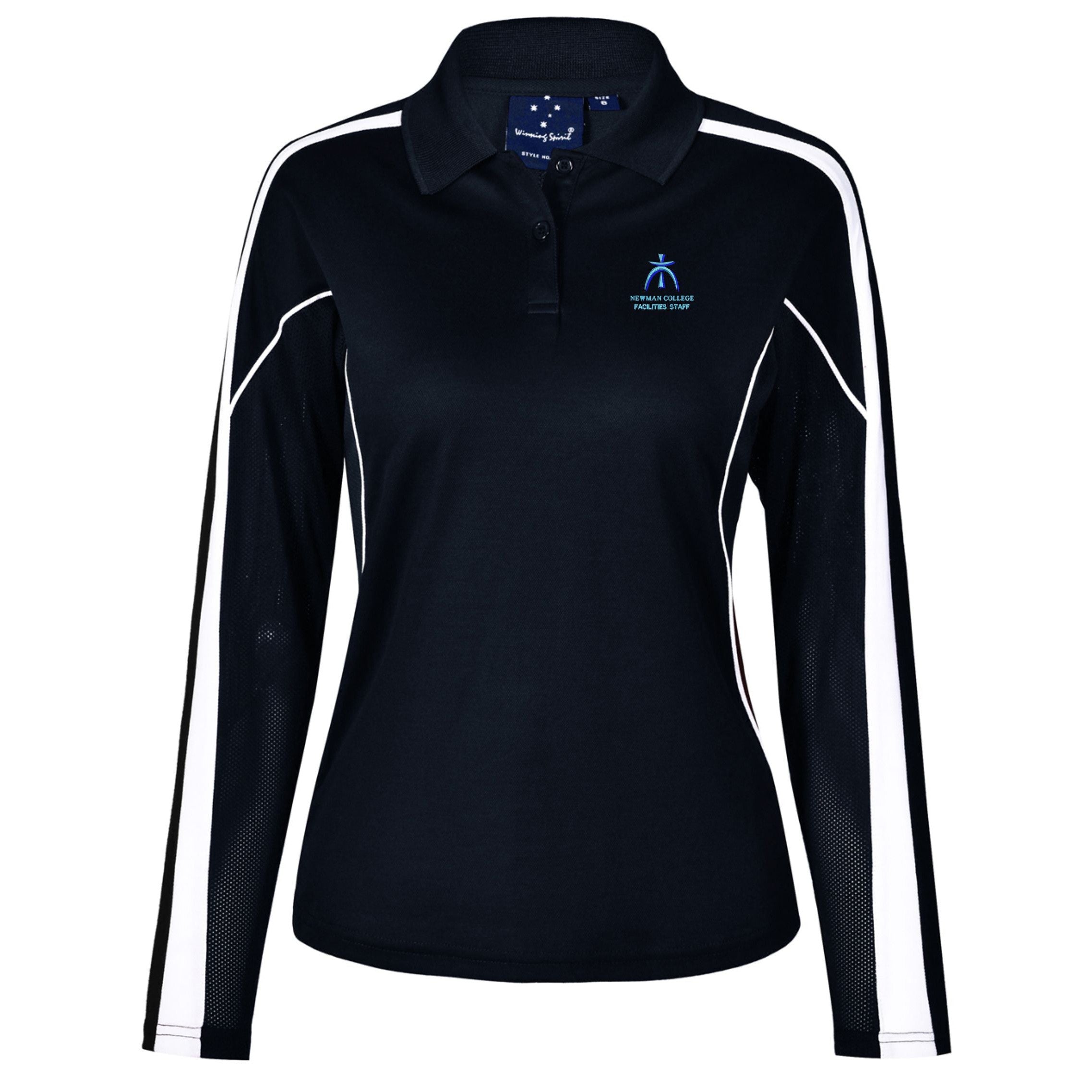NEWMAN C - FACILITIES - PS69/70 - LEGEND L/S POLO - NAVY/WHITE