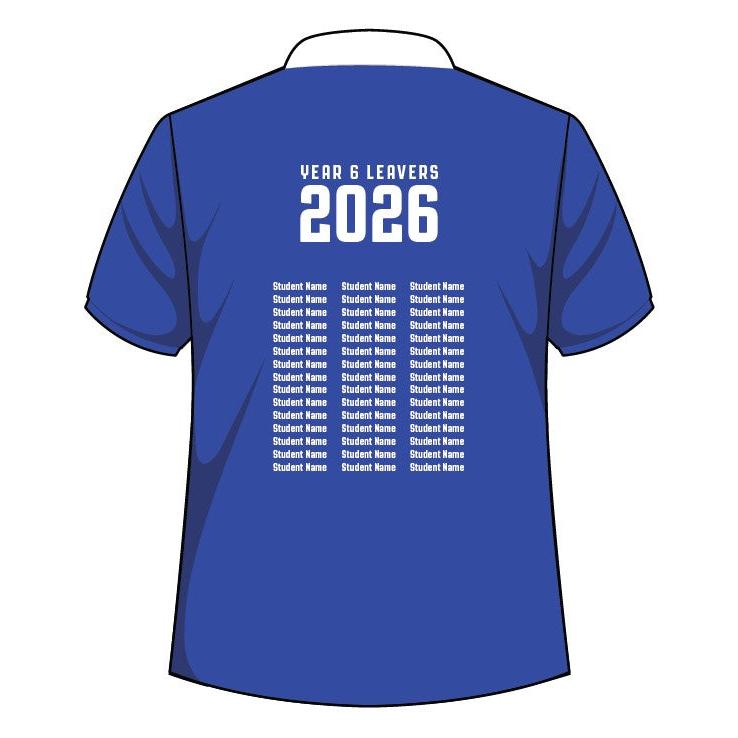 PS - YR 6/12 - SUBLIMATION LEAVERS POLO - D1