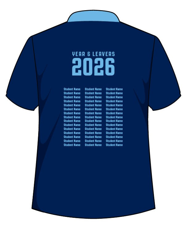 PS - YR 6/12 - SUBLIMATION LEAVERS POLO - D1