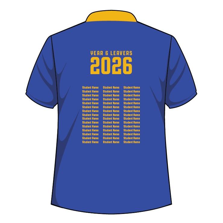 PS - YR 6/12 - SUBLIMATION LEAVERS POLO - D1