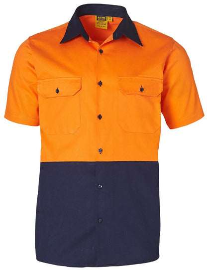 SW53 COTTON DRILL SAFETY SHIRT