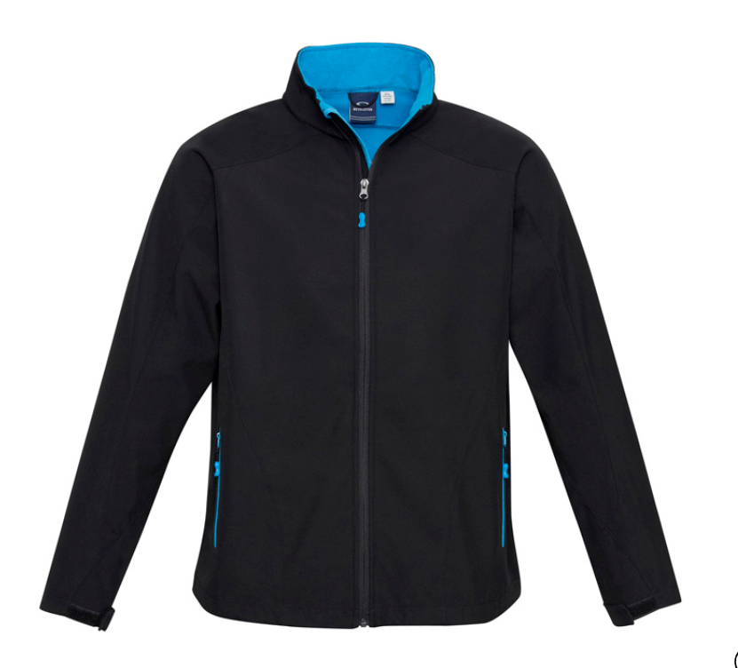 ROY P&G - J307M - GENEVA JACKET - BLACK/CYAN