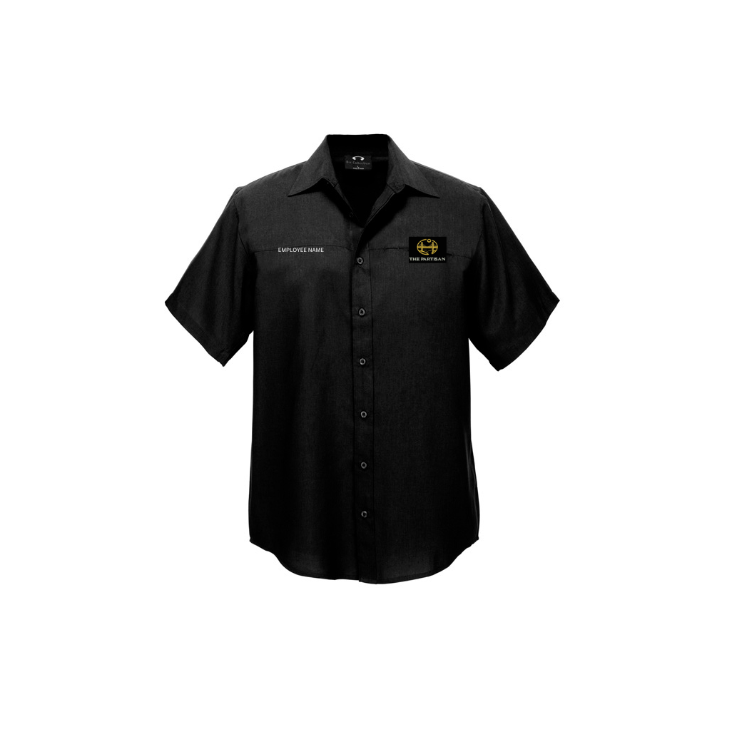 THE PARTISAN - SH3603 - OASIS S/S SHIRT - BLACK