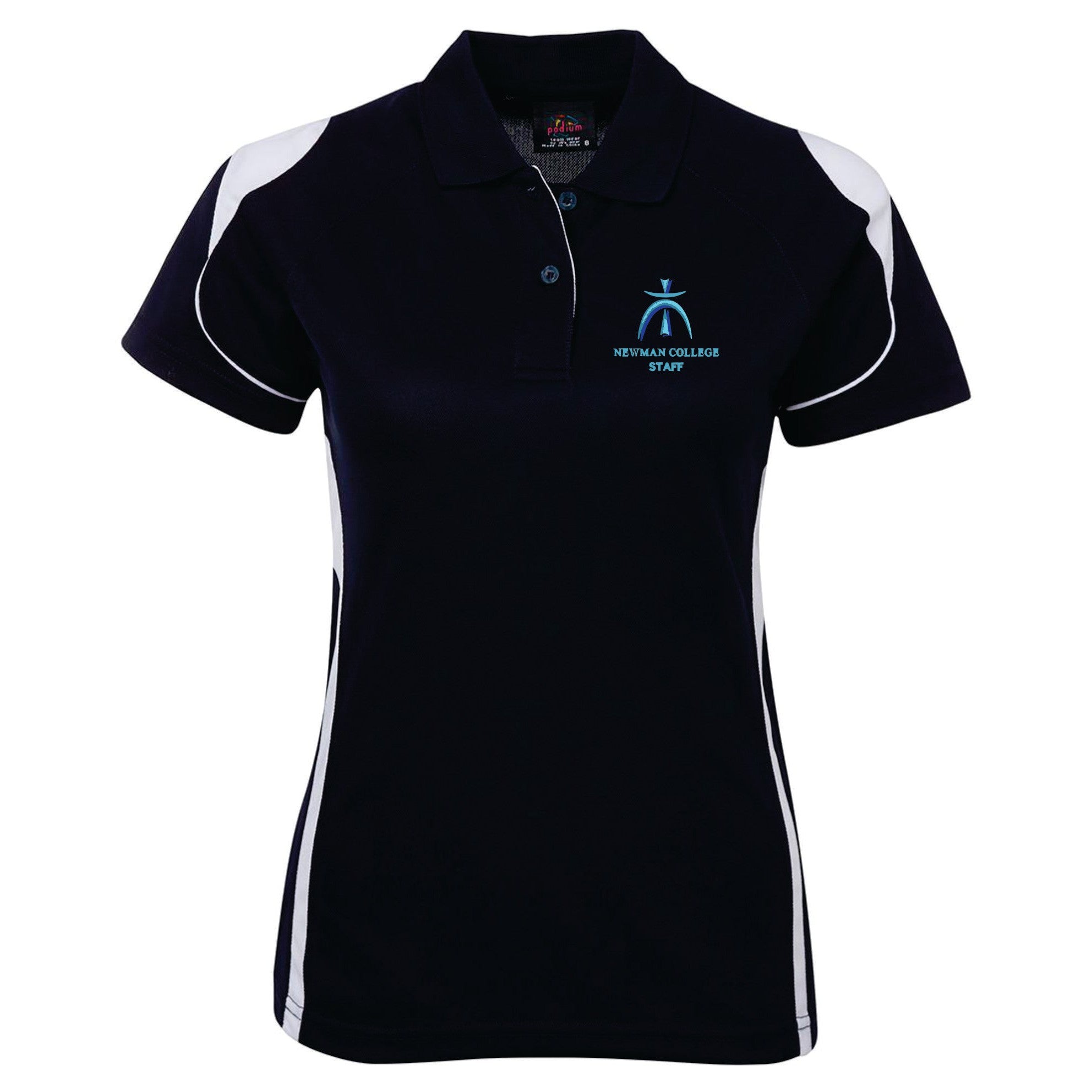 NEWMAN C - STAFF - 7BEL - PODIUM BELL POLO - NAVY/WHITE