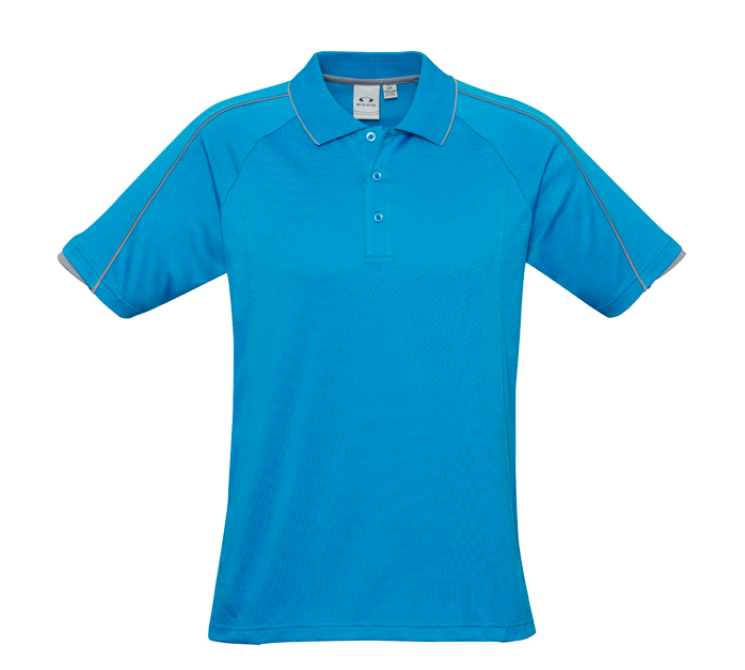 ROY P&G - P303 - BLADE POLO - CYAN/SILVER GREY