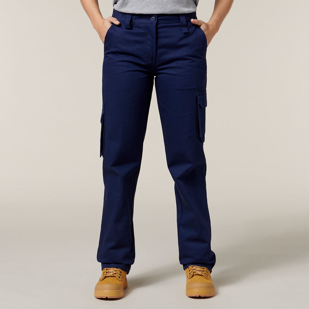 FENCEMAKERS - Y08850 - LADIES COTTON DRILL PANTS  - NAVY