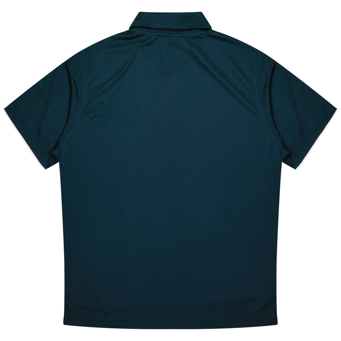 FENCEMAKERS - 1302 - MENS YARRA POLO W/ POCKET - NAVY/WHITE