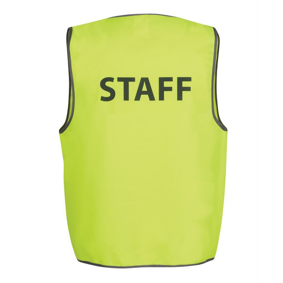 JW 6HVS HI VIS SAFETY VEST WITH PRINT