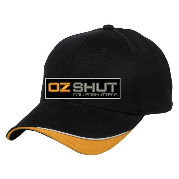 OZ SHUT 4167 SIGNATURE CAP - BLACK/WHITE/ORANGE