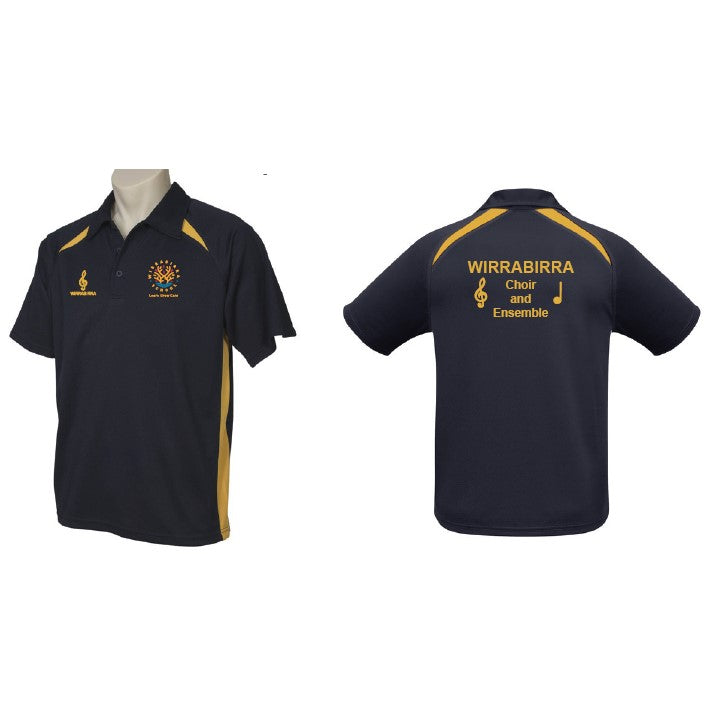 WIRRABIRRA CHOIR P770B POLO - NAVY/GOLD