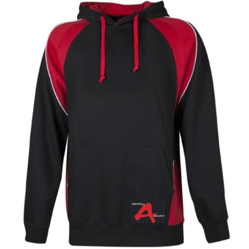 CENTRAL AQUATIC W1509 HUXLEY MEN'S HOODIE - BLK/RED/WHT